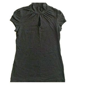 Express keyhole cap sleeve shirt